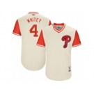 Men's 2017 Little League World Series Phillies #4 Andres Blanco Whitey Tan Jersey