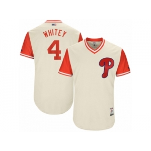 Men's 2017 Little League World Series Phillies #4 Andres Blanco Whitey Tan Jersey