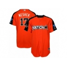 Men's Majestic Philadelphia Phillies #17 Pat Neshek Authentic Orange National League 2017 MLB All-Star MLB Jersey