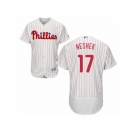 Men's Majestic Philadelphia Phillies #17 Pat Neshek White Flexbase Authentic Collection MLB Jersey