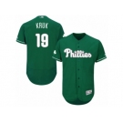 Men's Majestic Philadelphia Phillies #19 John Kruk Green Celtic Flexbase Authentic Collection MLB Jersey