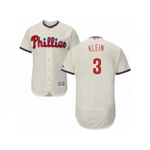 Men's Majestic Philadelphia Phillies #3 Chuck Klein Cream Flexbase Authentic Collection MLB Jersey