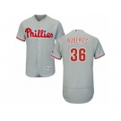 Men's Majestic Philadelphia Phillies #36 Robin Roberts Grey Flexbase Authentic Collection MLB Jersey