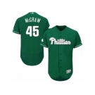 Men's Majestic Philadelphia Phillies #45 Tug McGraw Green Celtic Flexbase Authentic Collection MLB Jersey