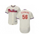 Men's Majestic Philadelphia Phillies #56 Frank Herrmann Cream Flexbase Authentic Collection MLB Jersey