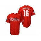 Men's Philadelphia Phillies #16 Cesar Hernandez 2017 Spring Training Cool Base Stitched MLB Jersey