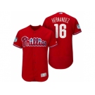 Men's Philadelphia Phillies #16 Cesar Hernandez 2017 Spring Training Flex Base Authentic Collection Stitched Baseball Jersey