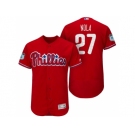 Men's Philadelphia Phillies #27 Aaron Nola 2017 Spring Training Flex Base Authentic Collection Stitched Baseball Jersey