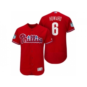 Men's Philadelphia Phillies #6 Ryan Howard 2017 Spring Training Flex Base Authentic Collection Stitched Baseball Jersey