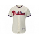 Men's Philadelphia Phillies Majestic Blank Alternate Ivory Flex Base Authentic Collection Team Jersey