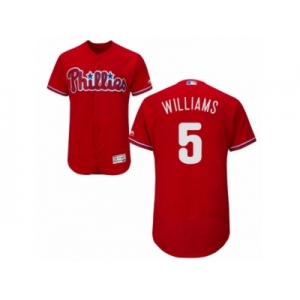 Philadelphia Phillies #5 Nick Williams Red Flexbase Authentic Collection MLB Jersey