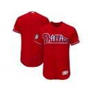 Philadelphia Phillies Blank Red 2017 Spring Training Flexbase Authentic Collection Stitched Baseball Jersey