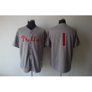 mlb jerseys philadelphia phillies #1 ashburn m&n grey