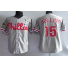 mlb jerseys philadelphia phillies #15 hollins m&n grey