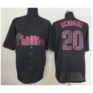 mlb jerseys philadelphia phillies #20 schmidt black[fashion]