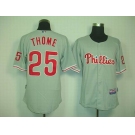 mlb jerseys philadelphia phillies #25 thome grey