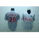 mlb jerseys philadelphia phillies #29 ibanez m&n grey