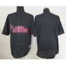 mlb jerseys philadelphia phillies blank black[fashion]