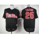 mlb jerseys philadephia phillies #25 thome black