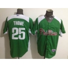 mlb jerseys philadephia phillies #25 thome green