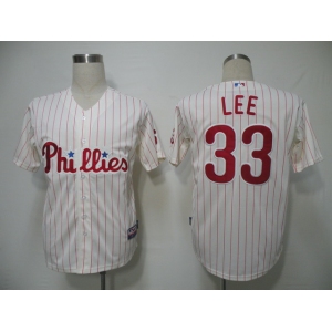 mlb jerseys philadephia phillies #33 lee cream(red strip) cool base