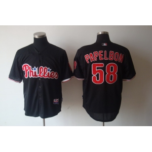 mlb jerseys philadephia phillies #58 papelbon black