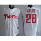 mlb jerseys philadephia phillis #26 chase utley (red strip) vest