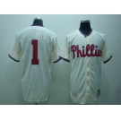 mlb philadelphia phillies #1 ashburn m&n cream