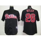 mlb philadelphia phillies #26 utley black