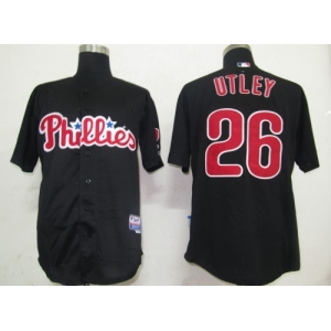 mlb philadelphia phillies #26 utley black