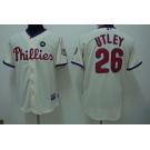 mlb philadelphia phillies #26 utley ws09 patch cream