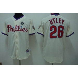 mlb philadelphia phillies #26 utley ws09 patch cream