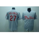 mlb philadelphia phillies #27 polanco grey(cool base)