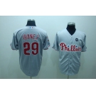 mlb philadelphia phillies #29 Ibanez 2008 world series grey