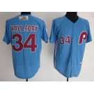 mlb philadelphia phillies #34 halladay blue