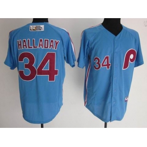 mlb philadelphia phillies #34 halladay blue