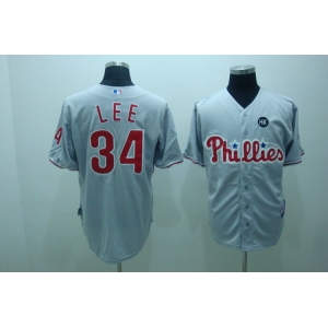 mlb philadelphia phillies #34 lee grey