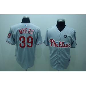 mlb philadelphia phillies #39 myers grey
