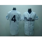 mlb philadelphia phillies #4 foxx white(m&n)