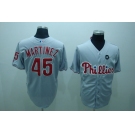 mlb philadelphia phillies #45 martinez grey