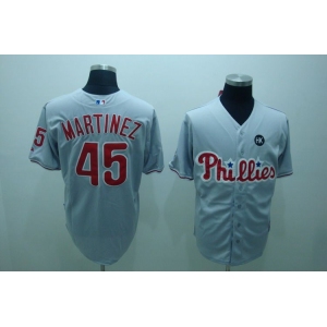 mlb philadelphia phillies #45 martinez grey