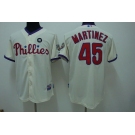 mlb philadelphia phillies #45 martinez ws09 patch cream