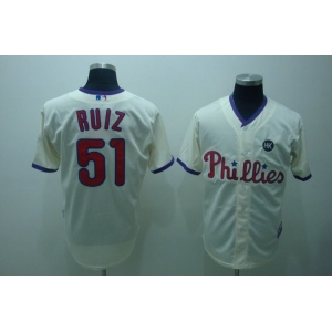 mlb philadelphia phillies #51 RUIZ 2009 world series cream