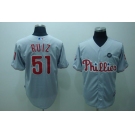 mlb philadelphia phillies #51 RUIZ  2009 world series grey