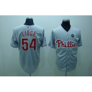 mlb philadelphia phillies #54 lidge grey