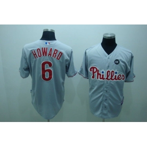 mlb philadelphia phillies #6 howard grey