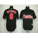 mlb philadelphia phillies #8 victorino black