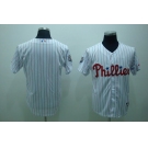 mlb philadelphia phillies blank 2009 world series white(red strip)