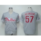 mlb philadephia phillies #57 herndon grey[cool base]