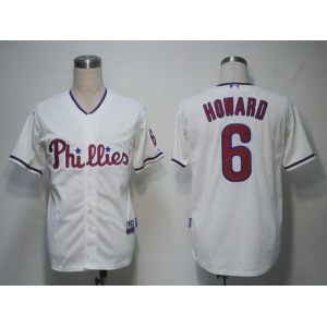 mlb philadephia phillies #6 hoeard cream[cool base]